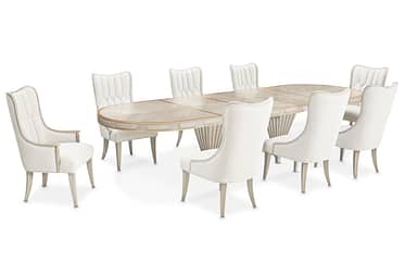 St. Charles Dove Gray 7 Piece Dining Set With Arm Chairs