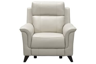 Kester Laurel Cream Leather Power Recliner