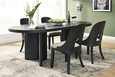 Rowanbeck Black 5 Piece Dining Set