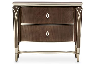 Villa Cherie Hazelnut 2-Drawer Nightstand By Michael Amini