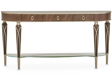 Villa Cherie Hazelnut Console Table By Michael Amini
