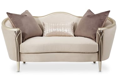 Villa Cherie Hazelnut Loveseat By Michael Amini