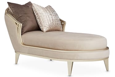 Villa Cherie Hazelnut Chaise By Michael Amini