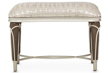 Villa Cherie Hazelnut Ottoman By Michael Amini