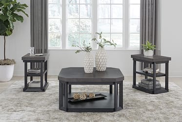 Bonilane Two-Tone 3 Piece Occasional Table Set