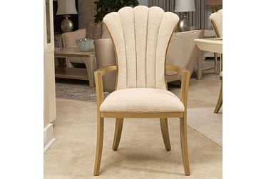 Fantosini Gold Leaf Arm Chair By Michael Amini