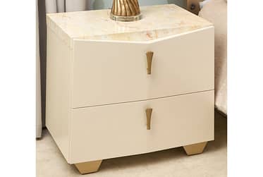 Fantosini Creamy Pearl 2-Drawer Nightstand