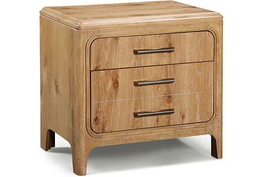 Westcott Cerused Natural 2-Drawer Nightstand