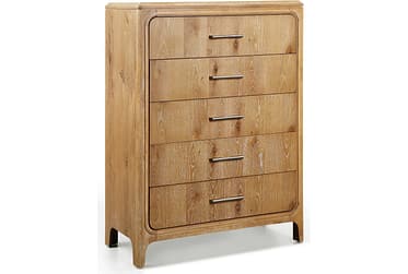 Westcott Cerused Natural 5-Drawer Chest