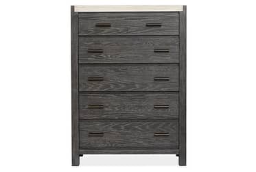 Plum Creek Ravenwood Black 5-Drawer Chest