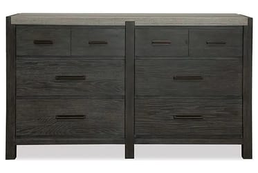Plum Creek Ravenwood Black 6-Drawer Dresser