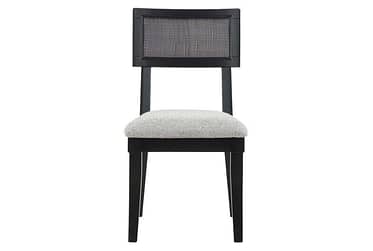Colvin Black Cane Side Chair