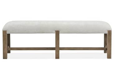 Plum Creek Sierra Brown Upholstered Bench
