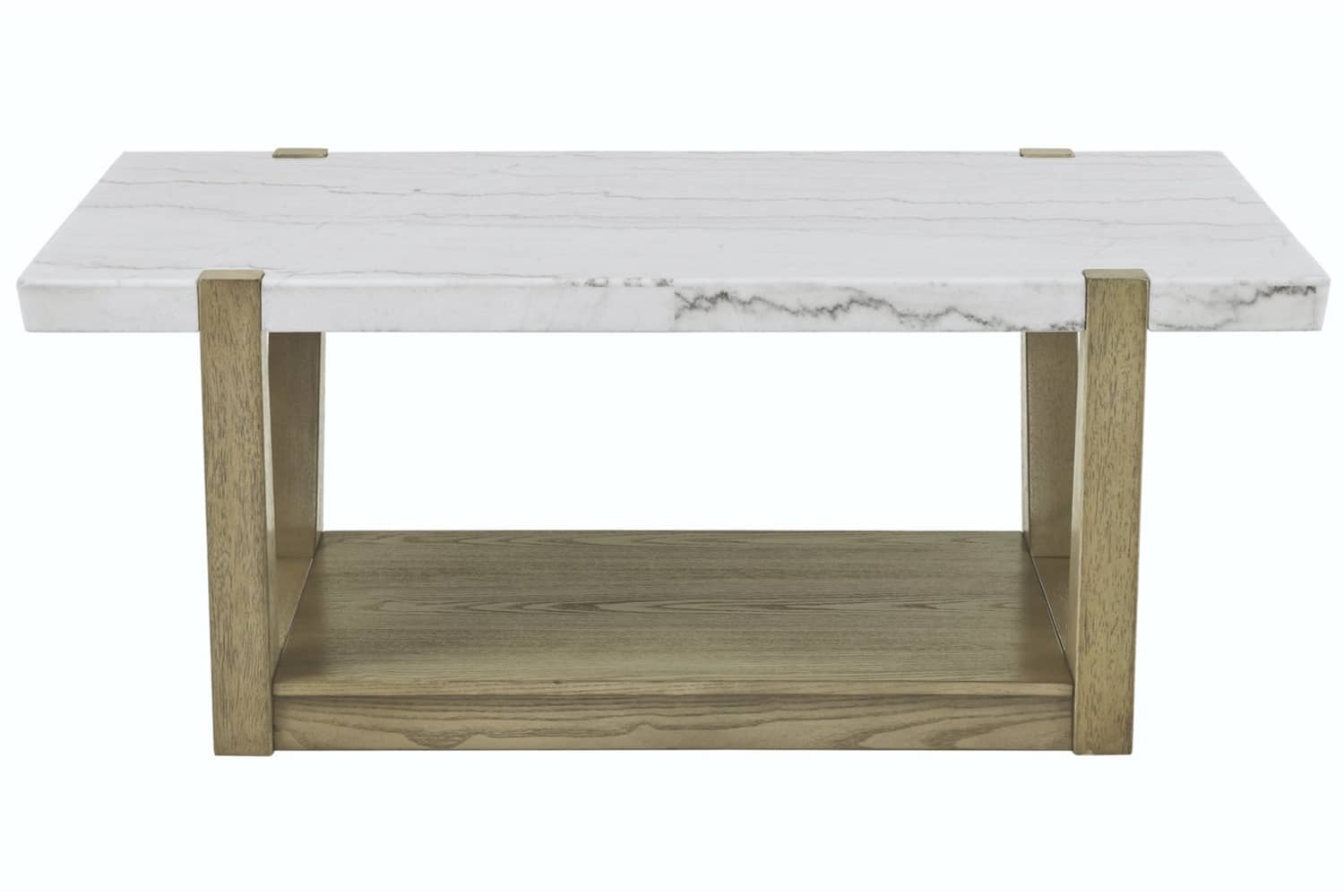 Perth White Marble Top Coffee Table Furniture Mart