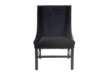 Josh Upholstered Black Arm Chair