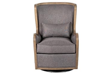 Ivy Gray Swivel Accent Chair