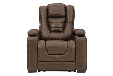Owner’s Box Brown Power Recliner