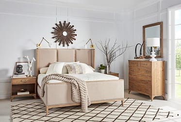 Passage Upholstered King 4 Piece Bedroom Set