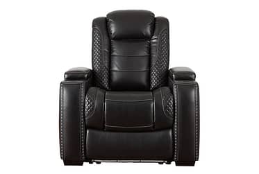 Party Time Midnight Dual Power Recliner
