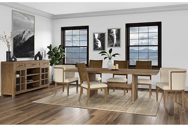 Bozeman 7 Piece Dining Set With 2 Host Chairs