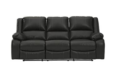 Calderwell Black 88″ Reclining Sofa