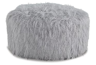 Galice Gray Oversized Accent Ottoman