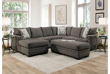 Bailey Charcoal 100″ 2 Piece Sectional