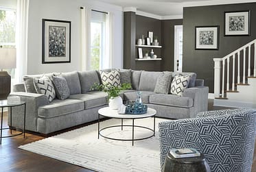 Ritzy Gray 2 Piece Sectional