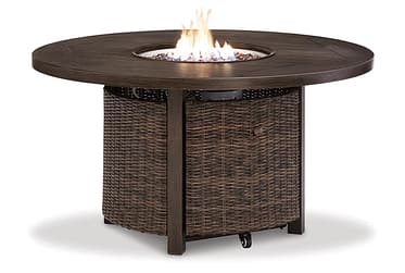Paradise Trail Outdoor Round Firepit Table
