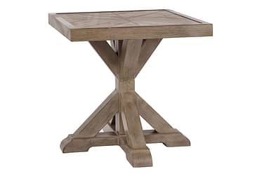 Beachcroft Driftwood Outdoor End Table