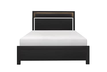 Bellante Black Queen Bed