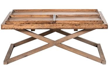 Penelope Natural Coffee Table With Trays