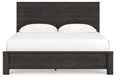 Toretto Charcoal Queen Panel Bookcase Bed