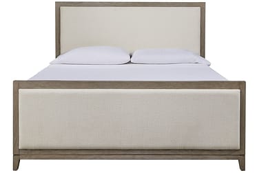 Chrestner Gray Queen Upholstered Bed