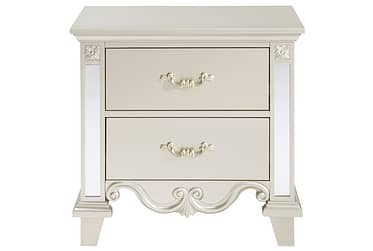 Ever Champagne 2 Drawer Nightstand