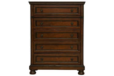 Begonia Brown 5-Drawer Chest