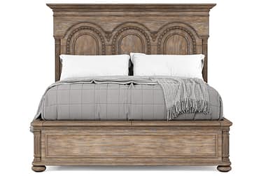 Architrave Brown King Bed