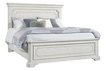 Lafayette White Queen Panel Bed