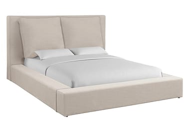 Heavenly Natural King Upholstered Bed