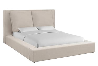Heavenly Natural Queen Upholstered Bed