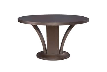 Montage Platinum Round Pedestal Dining Table