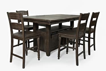 Madison County Barnwood Counter Height 5 Piece Dining Set