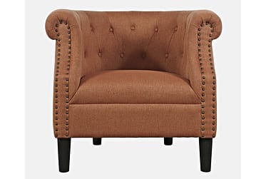 Lily Spice Barrel Back Accent Chair