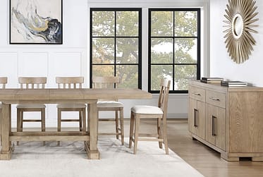 Napa Sand Counter Height 7 Piece Dining Set