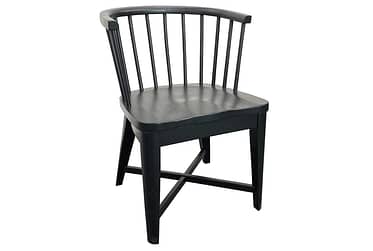 Americana Modern Black Windsor Side Chair