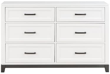 Garretson White 6-Drawer Dresser