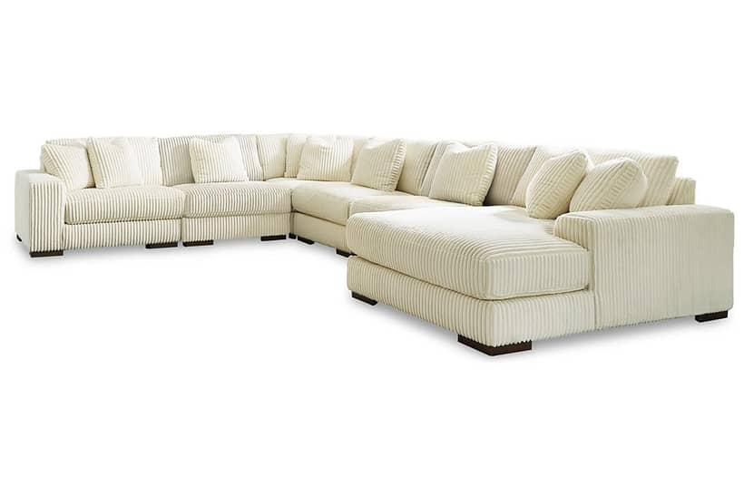 Lindyn Ivory 6-Piece Sectional - Georgia Furniture Mart