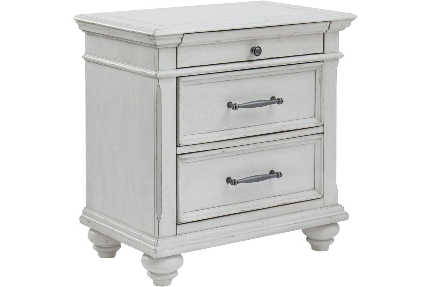 Kanwyn Whitewash Nightstand - Georgia Furniture Mart