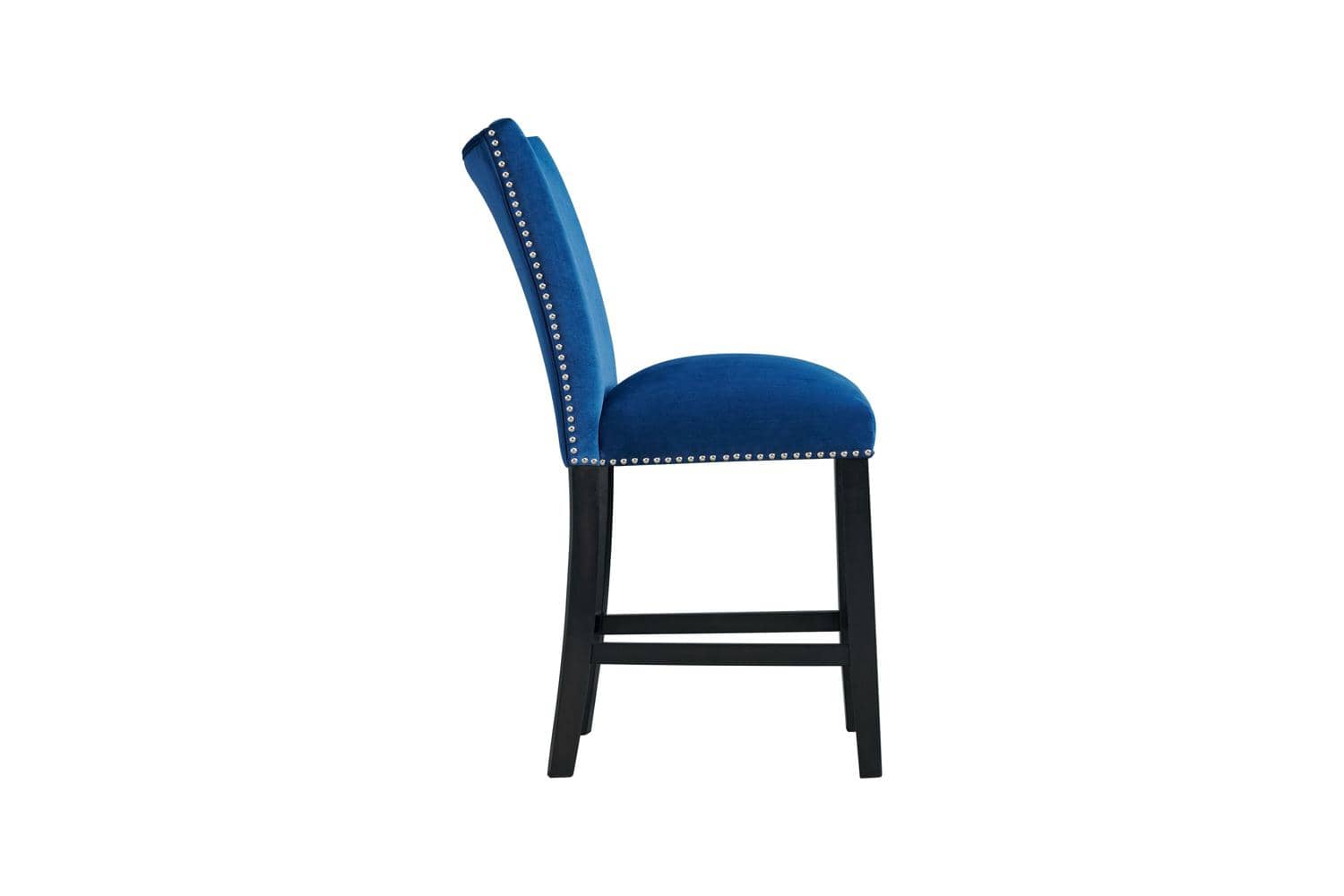 Francesca Blue Counter Height Chair Furniture Mart