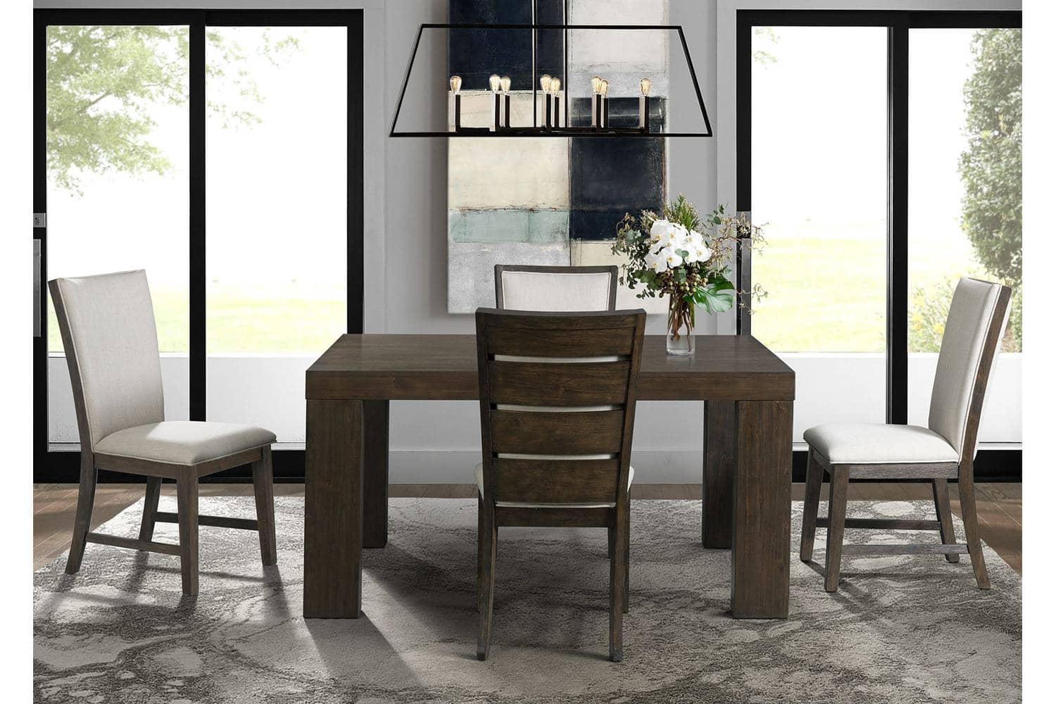 Grady Brown 5 Piece Dining Set - Georgia Furniture Mart